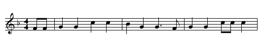 The Overgate - staff notation