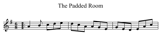 The Padded Room - staff notation