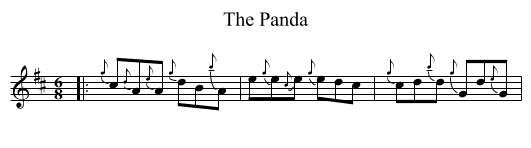 The Panda - staff notation