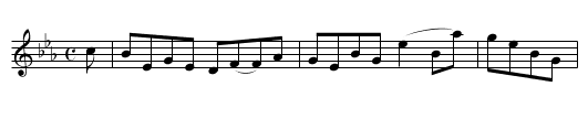 The Parks of Eglinton, a Reel - staff notation