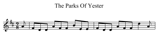 The Parks Of Yester - staff notation