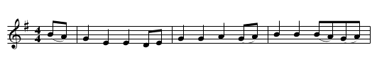 The Parting Glass - staff notation