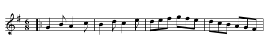 the Parting lovers - staff notation