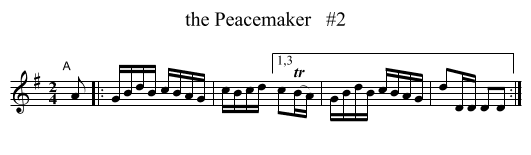 the Peacemaker   #2 - staff notation