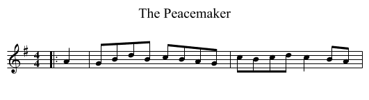 The Peacemaker - staff notation
