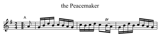 the Peacemaker - staff notation