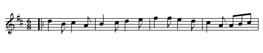 The Peeler and the Goat - staff notation