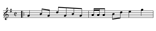 The PEEP OF DAY - staff notation