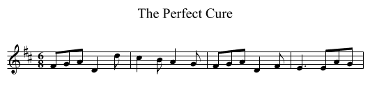 The Perfect Cure - staff notation