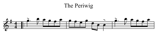 The Periwig - staff notation
