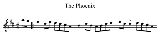The Phoenix - staff notation