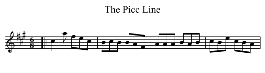 The Picc Line - staff notation