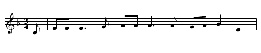 The Pine Tree - staff notation