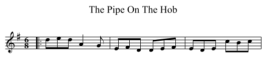 The Pipe On The Hob - staff notation