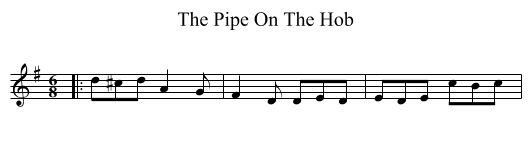 The Pipe On The Hob - staff notation