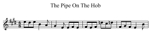 The Pipe On The Hob - staff notation