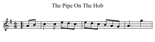 The Pipe On The Hob - staff notation