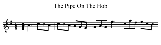 The Pipe On The Hob - staff notation