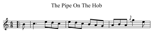 The Pipe On The Hob - staff notation