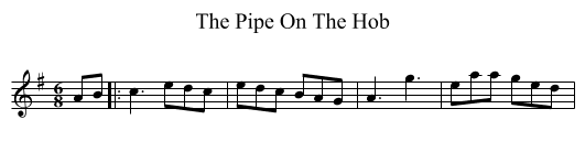 The Pipe On The Hob - staff notation