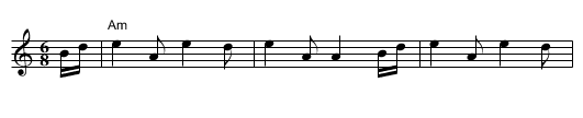 the Piper's Bonnet - staff notation