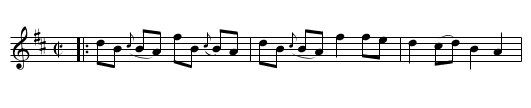 the PIPER'S GLASS - staff notation