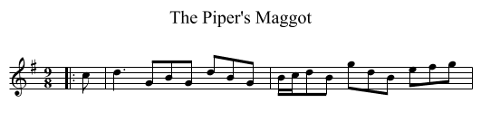The Piper's Maggot - staff notation