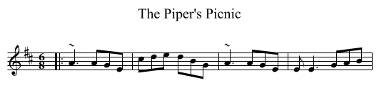 The Piper's Picnic - staff notation