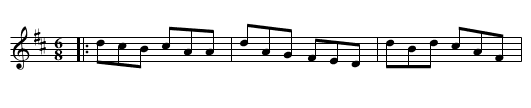 The Piper's Welcome - staff notation