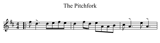 The Pitchfork - staff notation