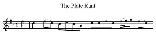 The Plate Rant - staff notation