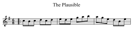 The Plausible - staff notation