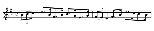 The Pleasures Of Hope (hornpipe) 1637 - staff notation