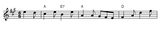 The Pleated Plaidie - staff notation