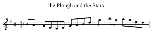 the Plough and the Stars - staff notation