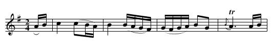 The Plough Tune - staff notation