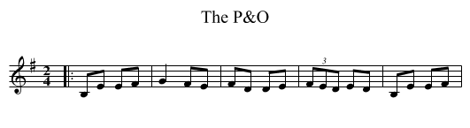 The P&O - staff notation