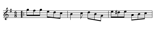 the Polite Return - staff notation