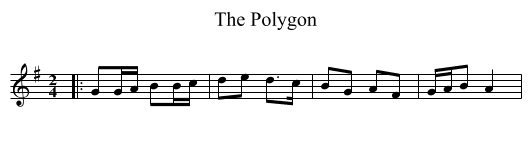 The Polygon - staff notation