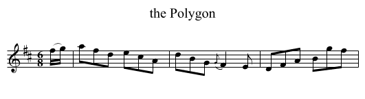 the Polygon - staff notation