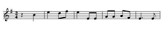 The Poor Man - staff notation