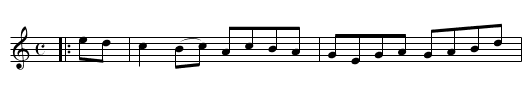 the POOR OULD WOMAN - staff notation