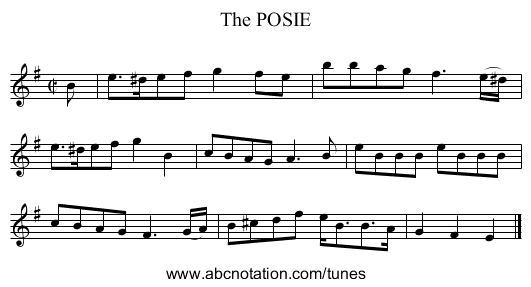 The POSIE - staff notation