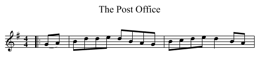 The Post Office - staff notation