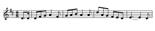 The Postman's Knock - staff notation
