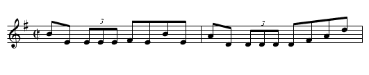 The Pretty Blue Seagull  (reel)  1399 - staff notation