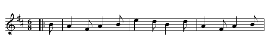 The Pretty Girl - staff notation