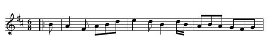 The Pretty Girl - staff notation