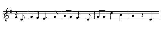 The Prickly Bush - staff notation