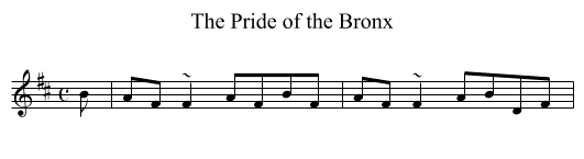 The Pride of the Bronx - staff notation
